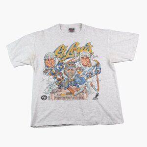 Vintage 1990s St. Louis Blues Graphic T-Shirt NHLPA Oneita Single Stitch USA